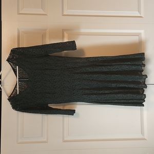 Lacy dark green dress